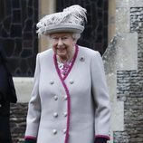 La Reina Isabel II en la Misa de Navidad 2018