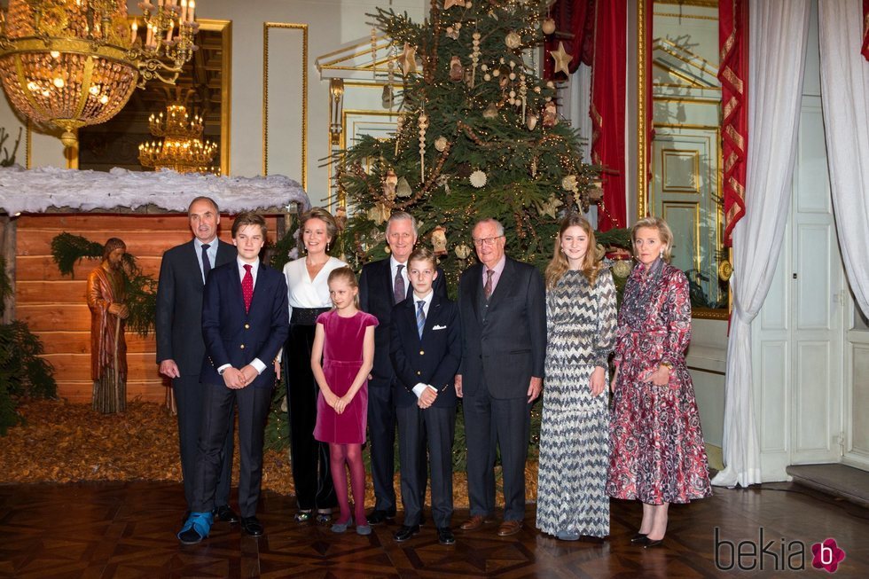 La Familia Real de Bélgica en el tradicional Concierto Navideño celebrado en el Palacio Real de Bruselas