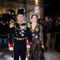 Federico y Mary de Dinamarca en la recepción de Año Nuevo 2019