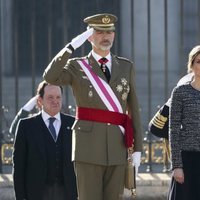 Los Reyes Felipe y Letizia presidiendo el acto de la Pascua Militar 2019