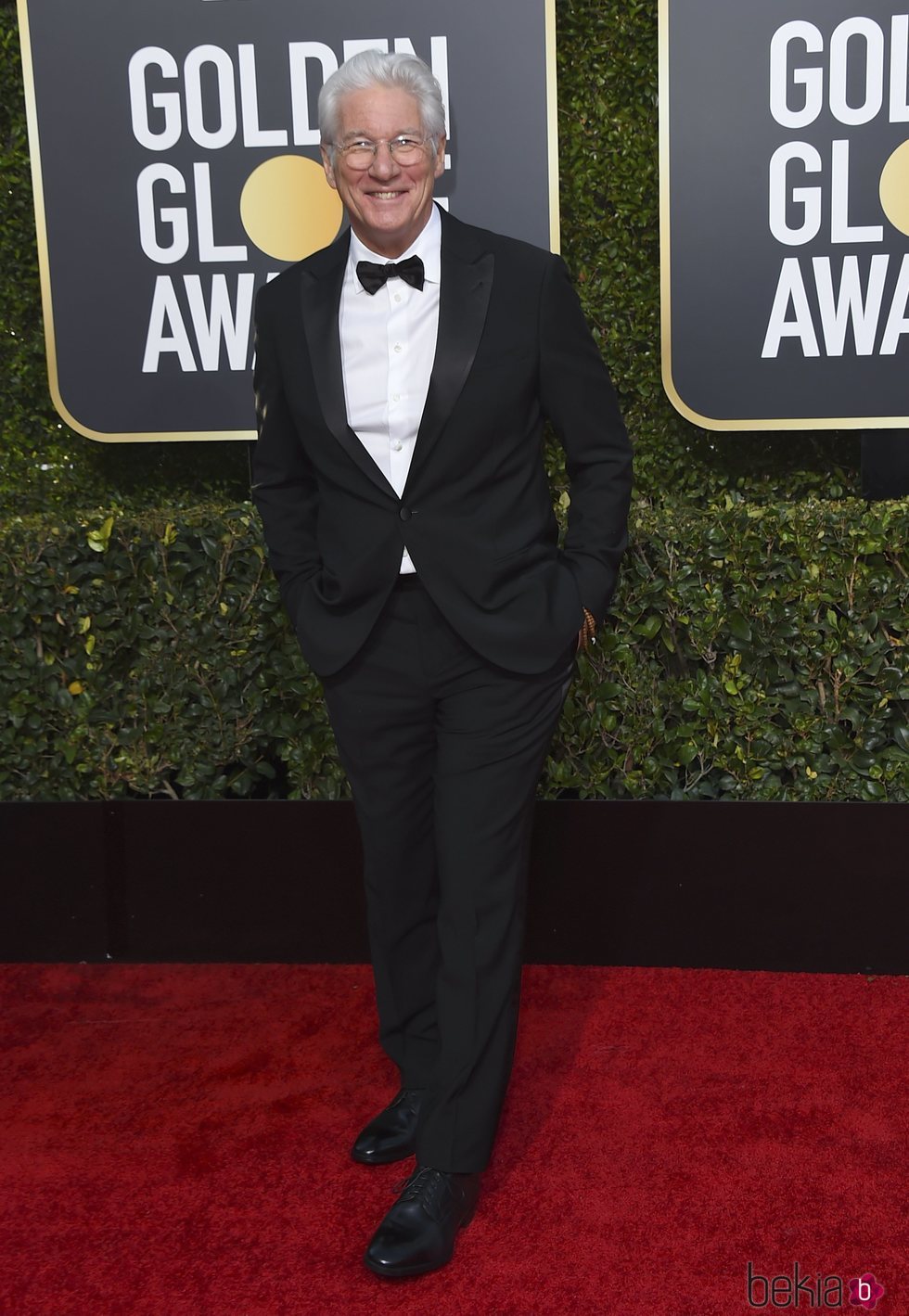 Richard Gere en la alfombra roja de los Globos de Oro 2019