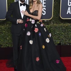 Heidi Klum y Tom Kaulitz en la alfombra roja de los Globos de Oro 2019