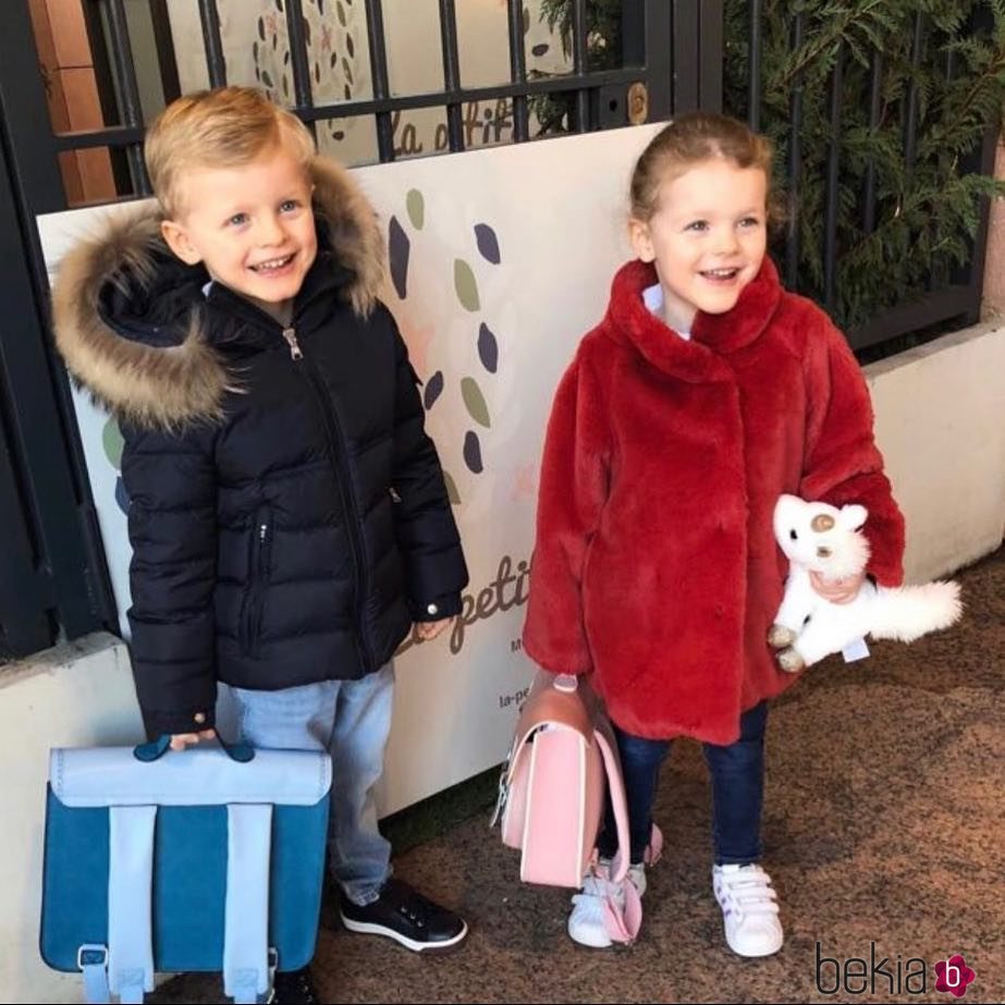 Jacques y Gabriella de Mónaco vuelven al colegio en 2019 tras las vacaciones