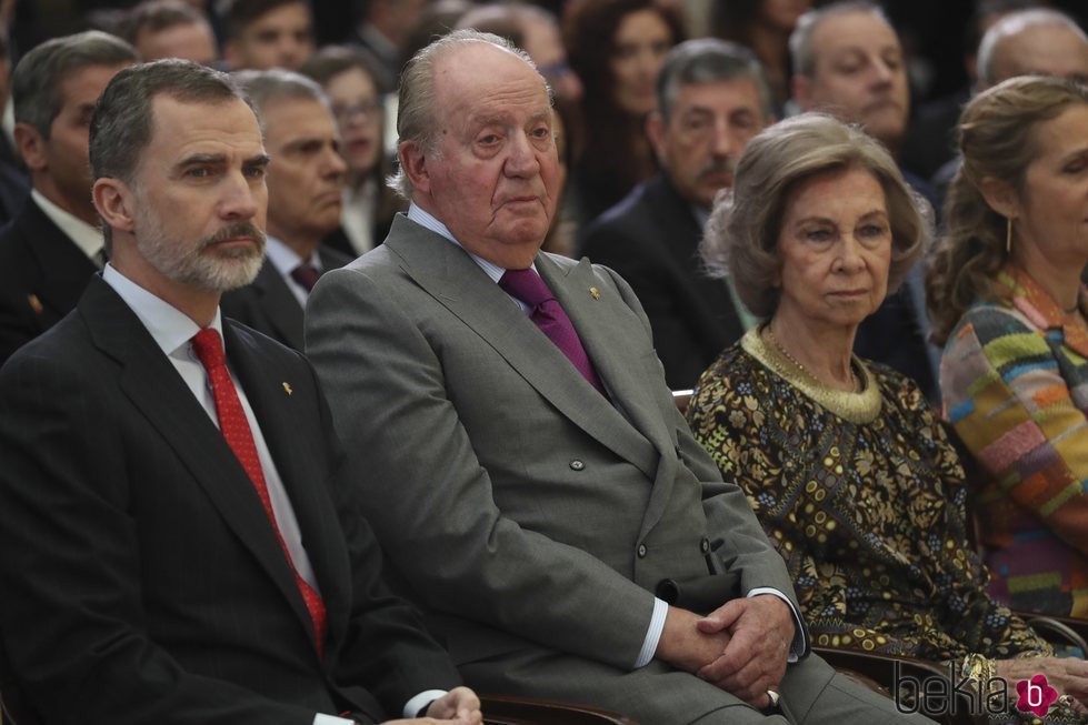 El Rey Felipe y los Reyes Juan Carlos y Sofía en los Premios Nacionales del Deporte 2017