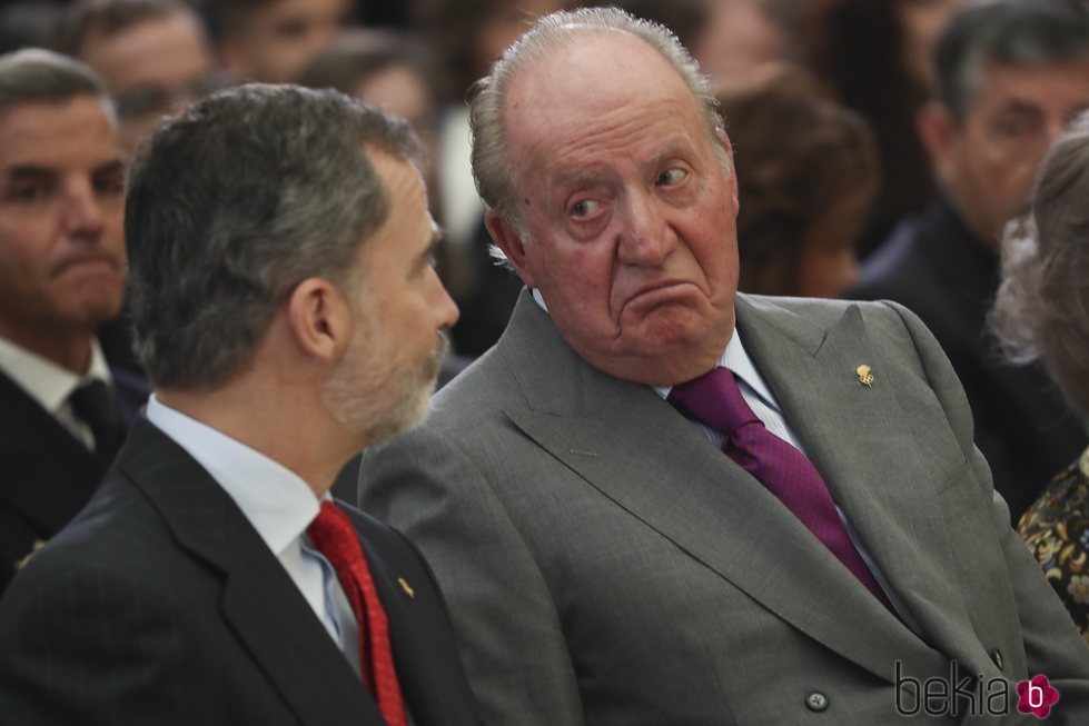 El Rey Felipe y el Rey Juan Carlos en los Premios Nacionales del Deporte 2017