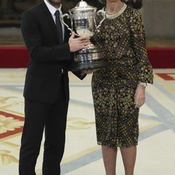 La Reina Sofía y Juan Mata en los Premios Nacionales del Deporte 2017