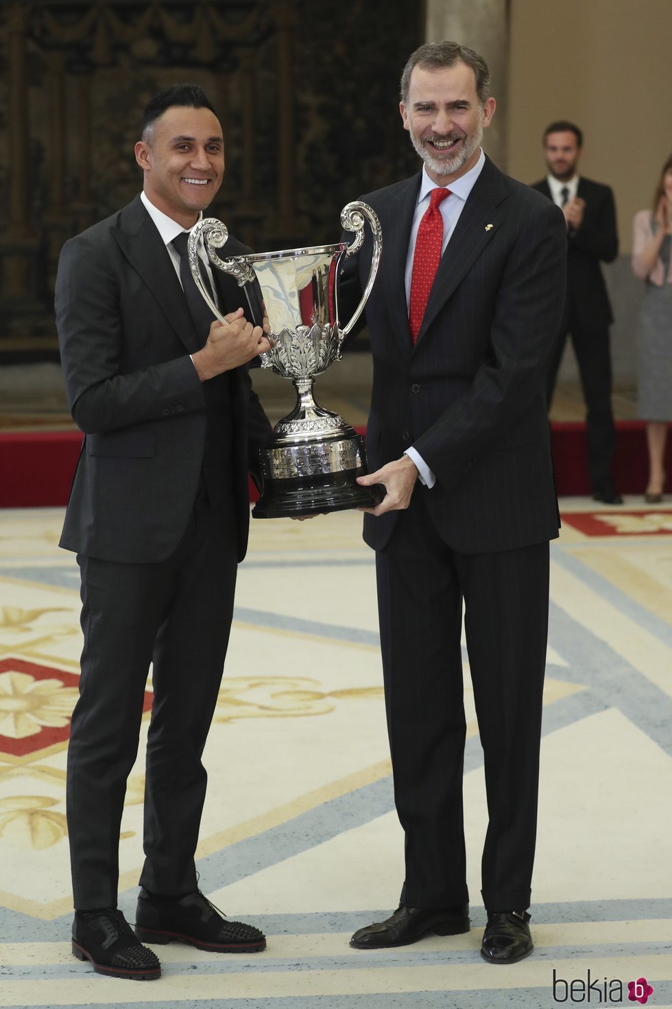 El Rey Felipe y Keylor Navas en los Premios Nacionales del Deporte 2017