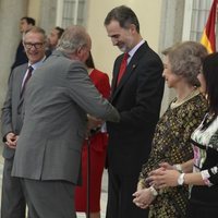 El Rey Felipe y el Rey Juan Carlos, muy cómplices en los Premios Nacionales del Deporte 2017