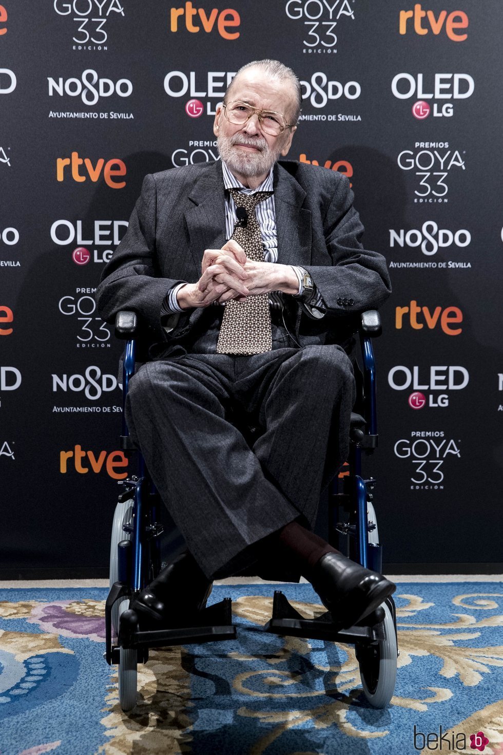 Narciso 'Chicho' Ibáñez en la fiesta de nominados de los Goya 2019