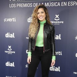 Miriam Rodríguez en la rueda de prensa de los Premios Cadena Dial 2019