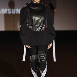 Alba Díaz desfilando en El Ego de Madrid Fashion Week para Laura Herrero