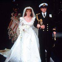 El Príncipe Andrés y Sarah Ferguson en su boda