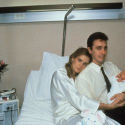 Estefanía de Mónaco y Daniel Ducruet con su hijo Louis recién nacido