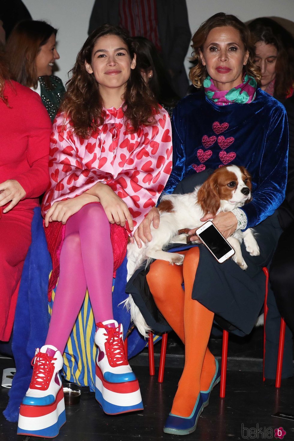Ágatha Ruiz de la Prada con Cósima en Madrid Fashion Week