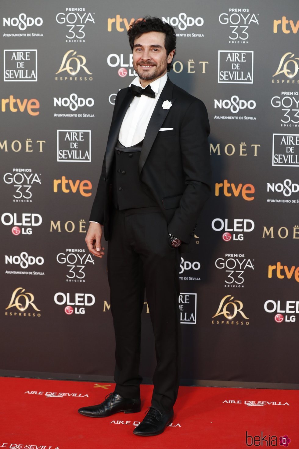 José Manuel Seda en la alfombra roja de los Premios Goya 2019