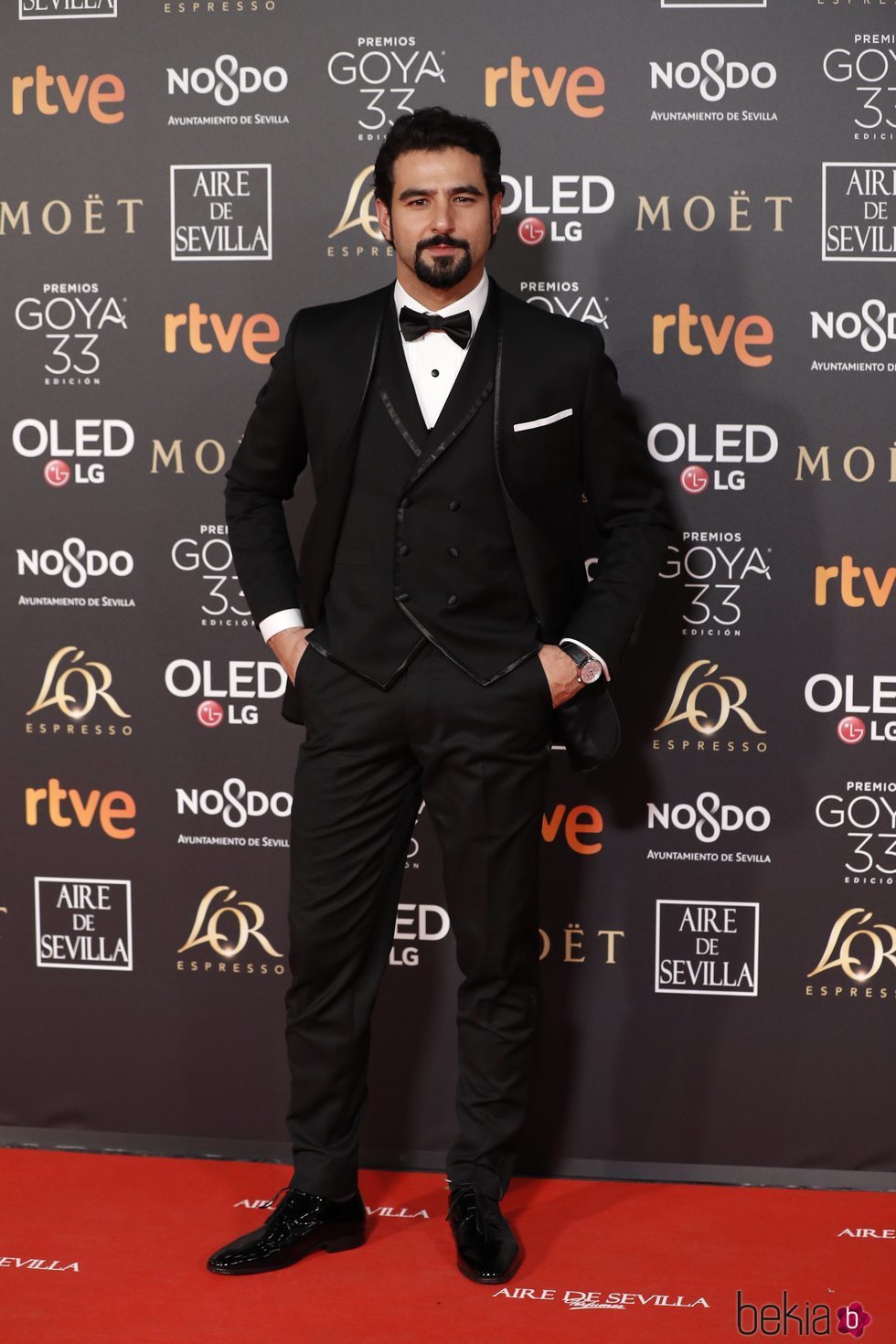 Antonio Velázquez en la alfombra roja de los Premios Goya 2019