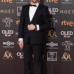 Jan Cornet en la alfombra roja de los Premios Goya 2019