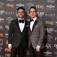 Ernesto Sevilla y Joaquín Reyes en la alfombra roja de los Premios Goya 2019