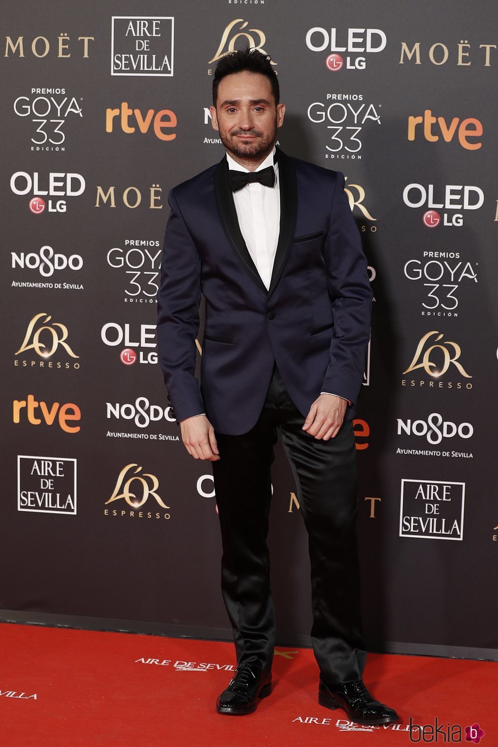 Juan Antonio Bayona en la alfombra roja de los Premios Goya 2019