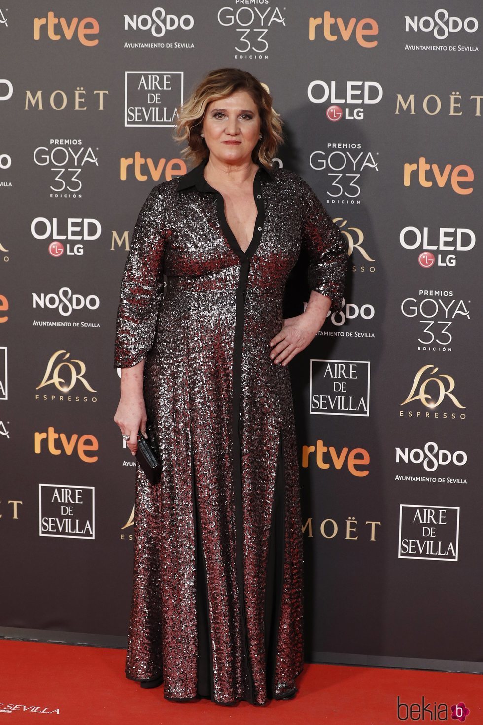 Ana Wagener en la alfombra roja de los Premios Goya 2019