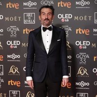 Luis Zahera en la alfombra roja de los Premios Goya 2019