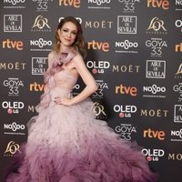 Silvia Abascal en la alfombra roja de los Premios Goya 2019