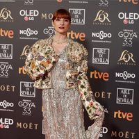 Najwa Nimri en la alfombra roja de los Premios Goya 2019