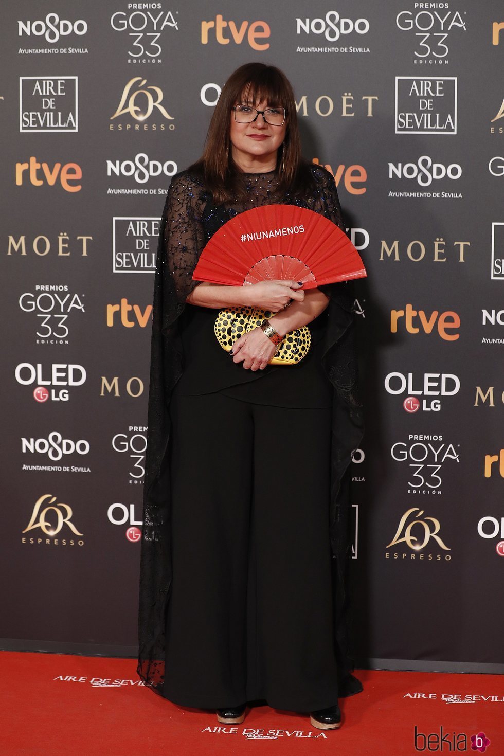 Isabel Coixet en la alfombra roja de los Premios Goya 2019