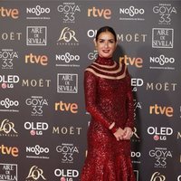 Belén López en la alfombra roja de los Premios Goya 2019