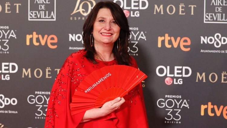 Adelfa Calvo en la alfombra roja de los Premios Goya 2019