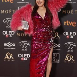 Loles León en la alfombra roja de los Premios Goya 2019