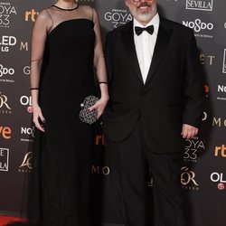Carolina Bang y Álex de la Iglesia en la alfombra roja de los Premios Goya 2019