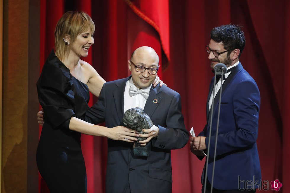 Jesús Vidal recibe su premio en los Goya 2019