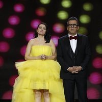 Silvia Abril y Andreu Buenafuente despidiendo la gala de los Premios Goya 2019