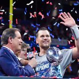 Tom Brady y su hija Vivian en la Super Bowl 2019