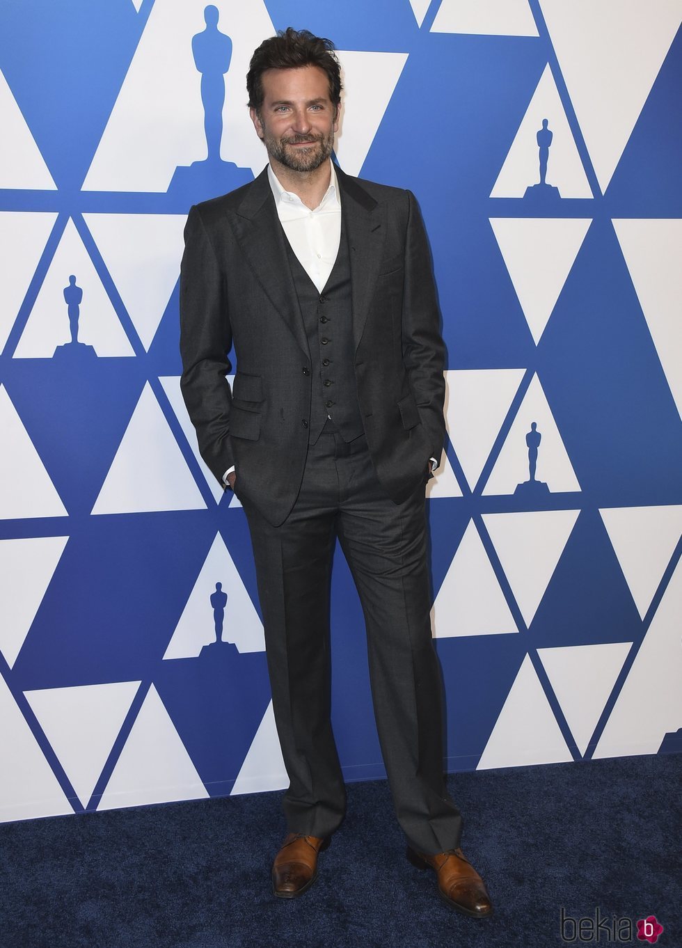 Bradley Cooper en el almuerzo de nominados de los Premios Oscar 2019
