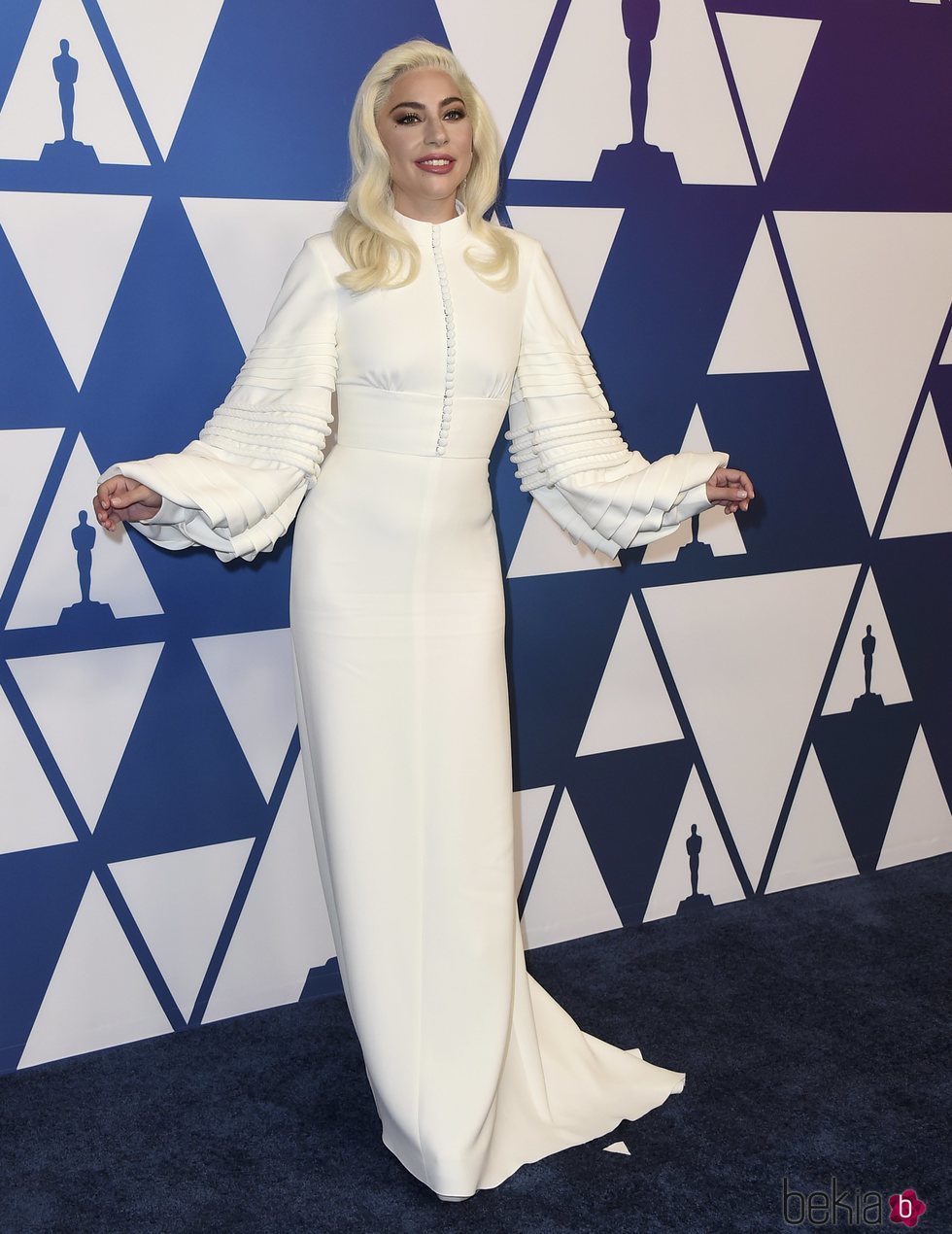 Lady Gaga en el almuerzo de nominados de los Premios Oscar 2019