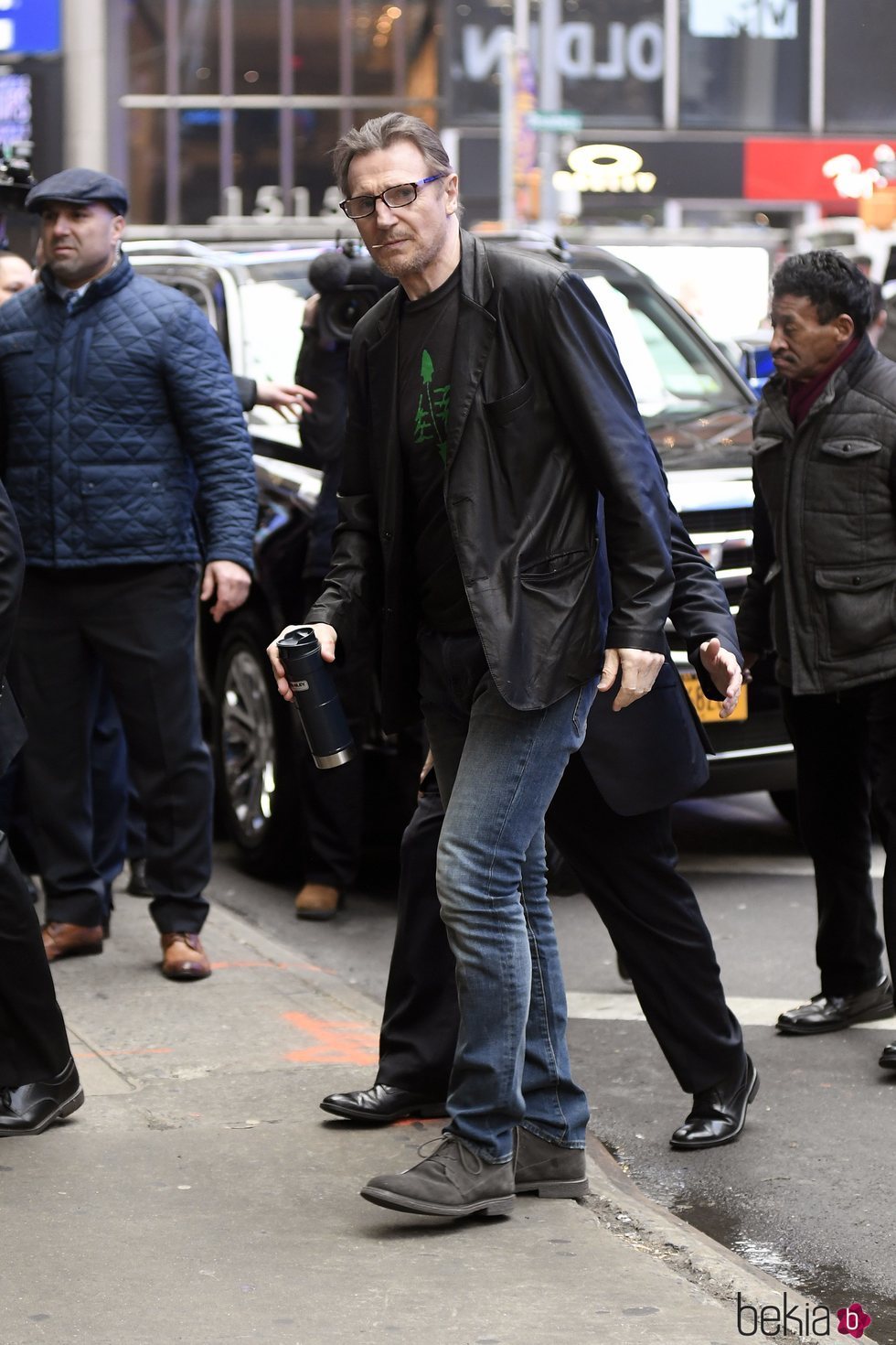 Liam Neeson por las calles de Nueva York