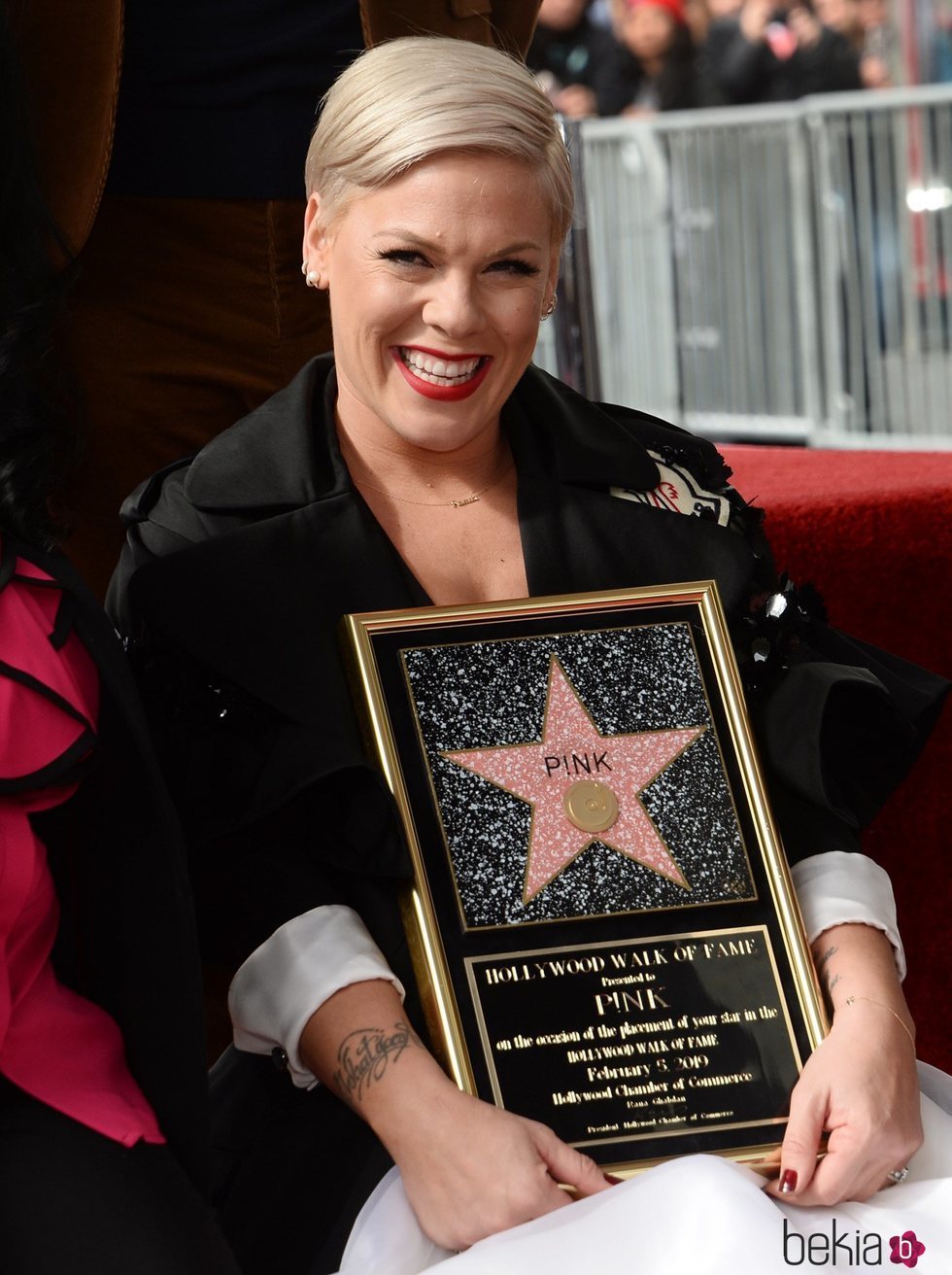 Pink recibe una estrella en el paseo de la fama de Hollywood