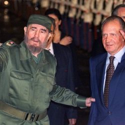 Fidel Castro y el Rey Juan Carlos en Cuba en 1999