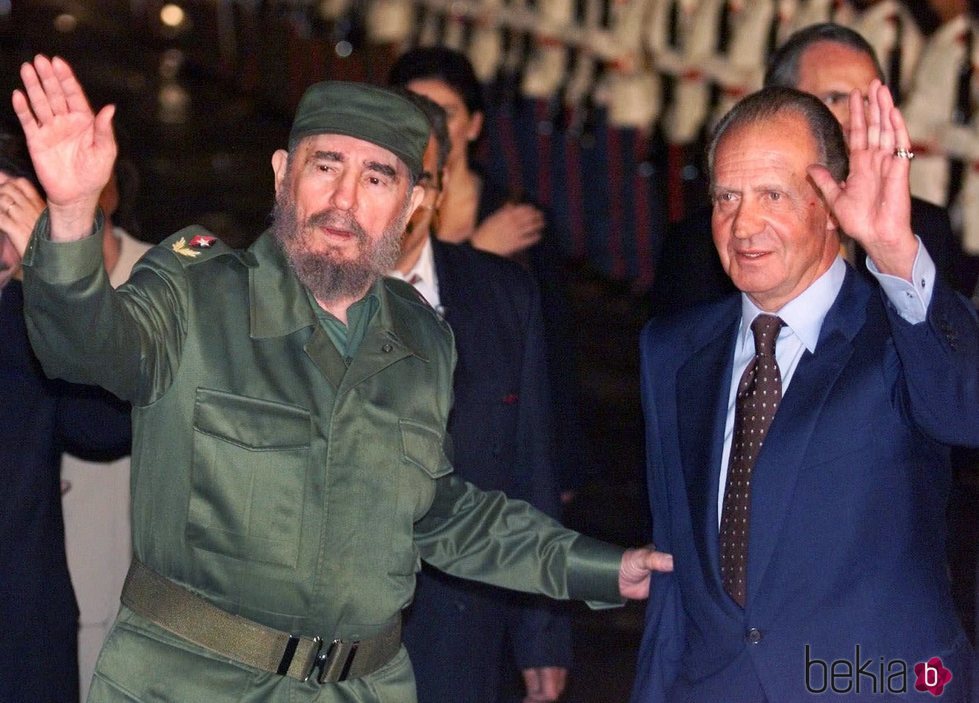 Fidel Castro y el Rey Juan Carlos en Cuba en 1999