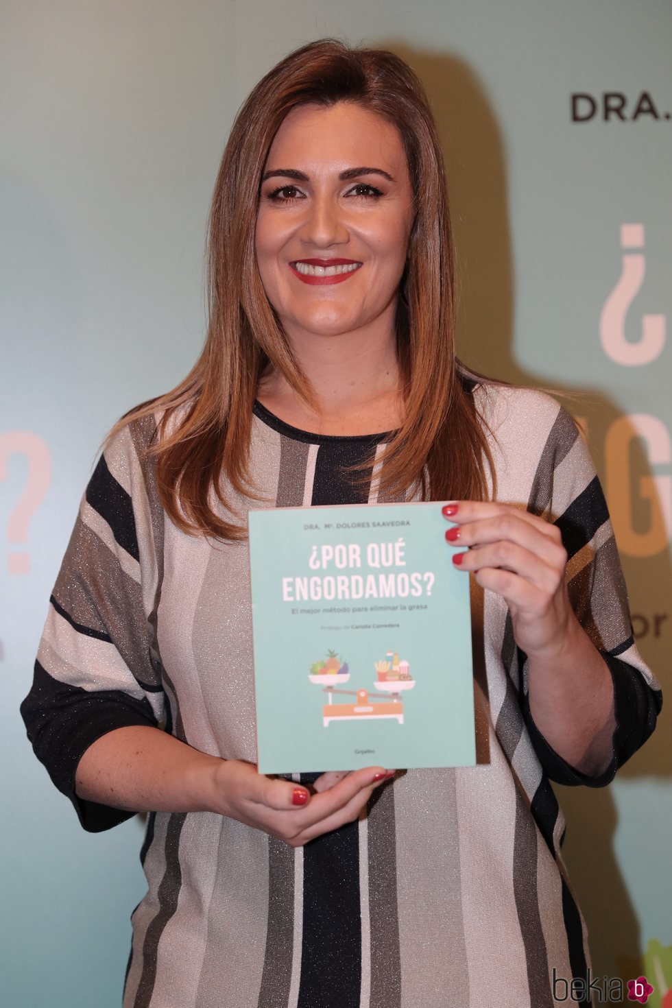 Carlota Corredera en la presentación del libro '¿Por qué engordamos?' de María Dolores Saavedra