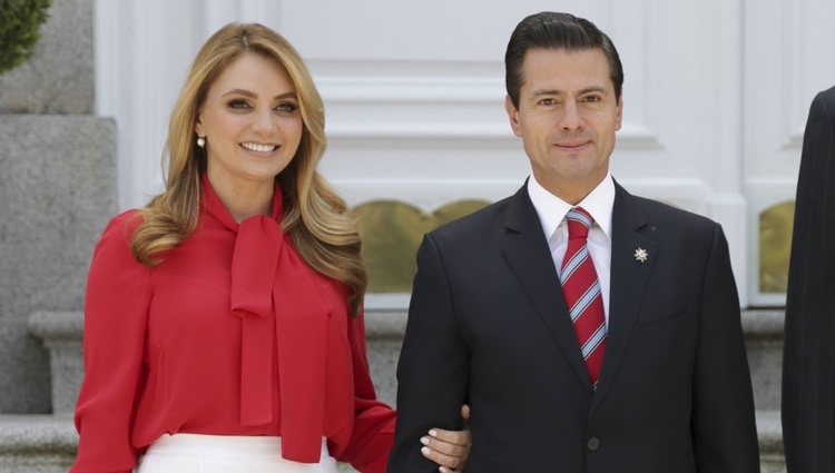 Enrique Peña Nieto y Angélica Rivera en Madrid