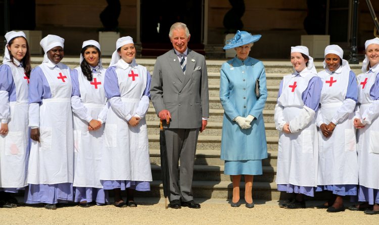 El Príncipe Carlos y Alexandra de Kent en el aniversario de la Cruz Roja