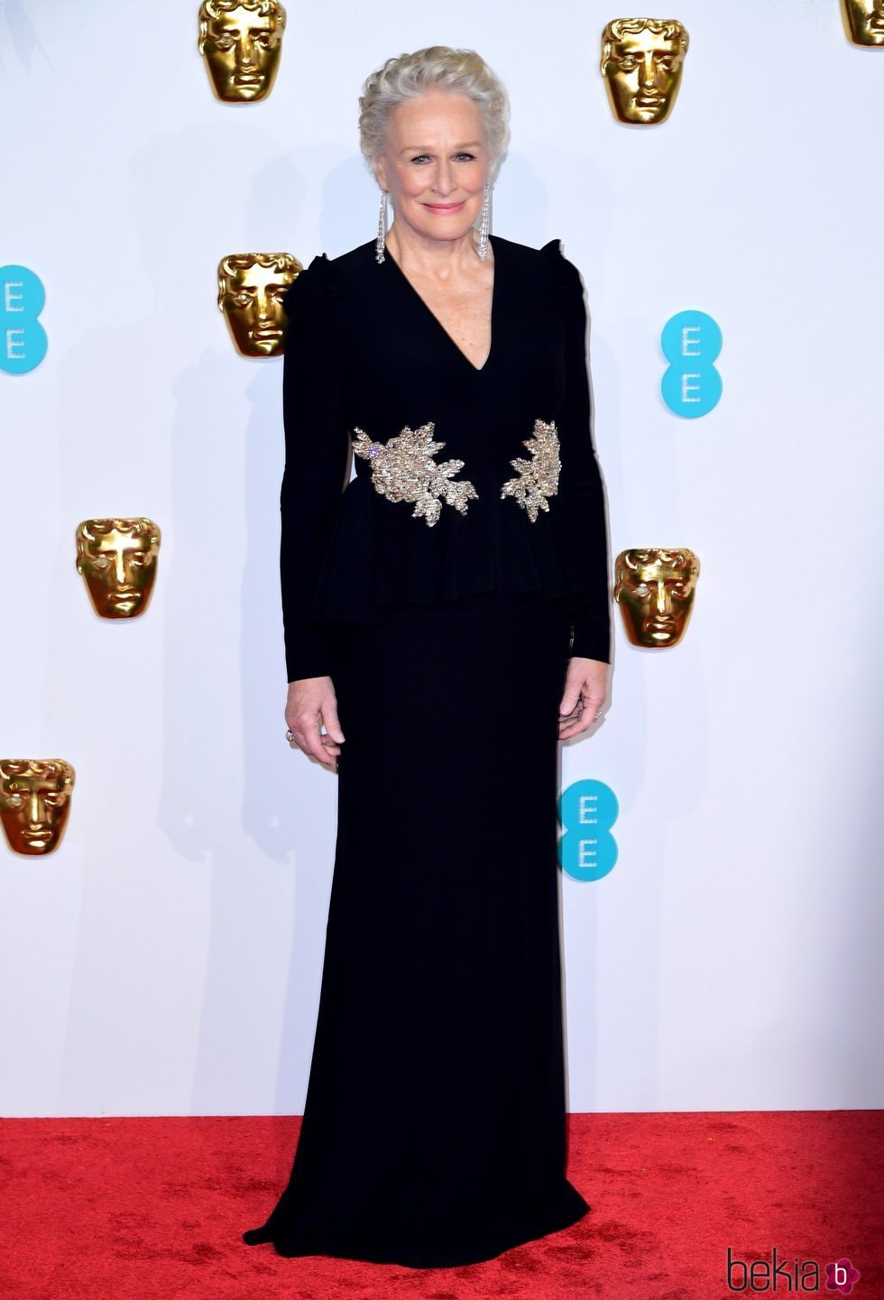 Glenn Close en la alfombra roja de los Premios BAFTA 2019