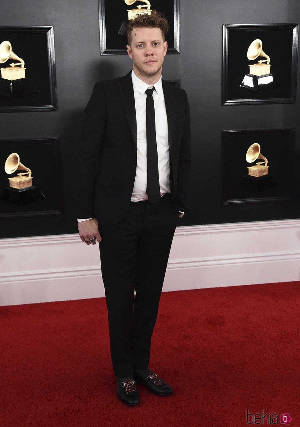 Anderson East en la alfombra roja de los Grammy 2019