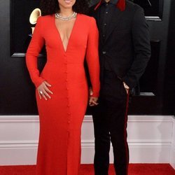 Alicia Keys y Swizz Beatz en la alfombra roja de los Grammy 2019