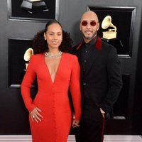 Alicia Keys y Swizz Beatz en la alfombra roja de los Grammy 2019