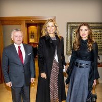 Máxima de Holanda con Abdalá y Rania de Jordania en Amman