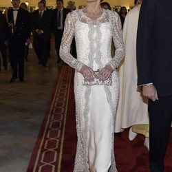 La Reina Letizia en la cena de gala por su Viaje de Estado a Marruecos